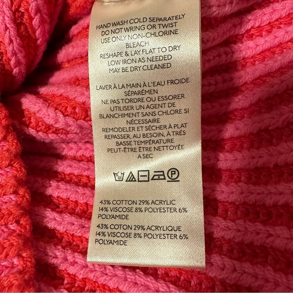 Free People Pink Charlotte Oversized Sweater Knit Tunic Top - Picture 10 of 11